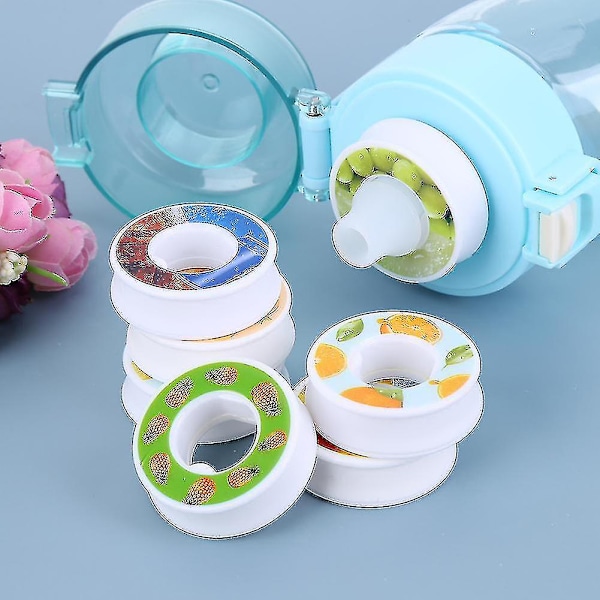 Makuvesipullo 7 Makupodilla Air Water Up Pullo Himmeä Musta 650ml Air Starter Up Set Vesikuppi Retkeilyyn Urheiluun