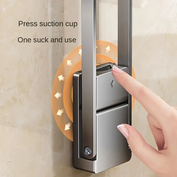 Towel Rack - Coat Rack - Hanging Coat - Towel Holder - Foldable - 90 Degree Foldable - Wall Mounted - Home - Grey