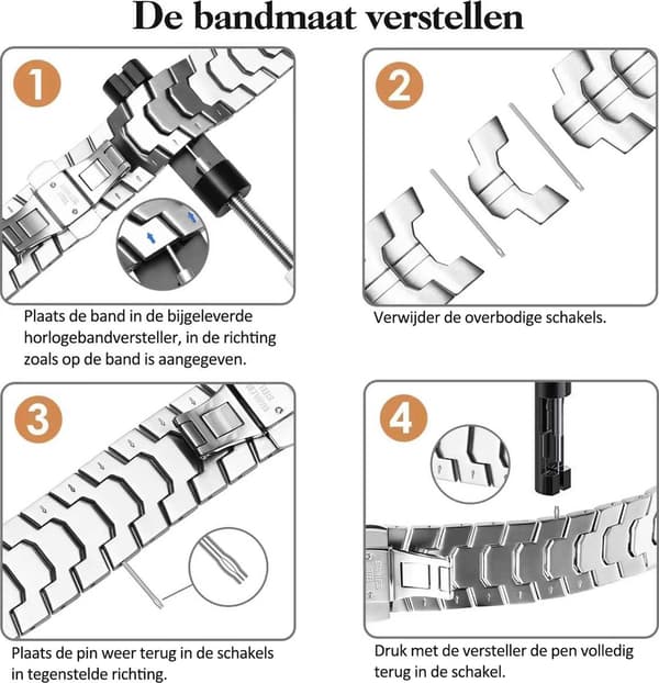 MNCdigi rustfrit stål ultrabånd til iWatch 42-49mm – titanium-look, sommerfuglespænde, til Apple Watch