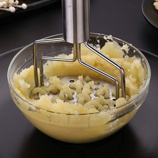 Potatispress - Rostfritt stål - Potatisstöt - Potatispress för mos - Non-Stick - Potatisstöt ...