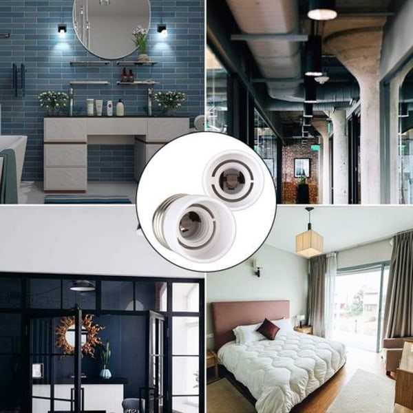 Lampbasomvandlare, 6st E27 till E14 Basomvandlare,