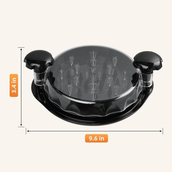 Kyllingkutter - 24 cm - kyllingfiletkutter - ergonomisk håndtak - sklisikker - tidsbesparende - med gjennomsiktig lokk - matkutter.