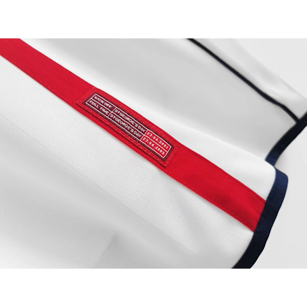 2002 England hemmatröja retro nr 4 Gerrard nr 7 Beckham fotbollströja L