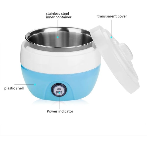 Automatisk yoghurtmaskin, rostfritt stål Elektrisk DIY Yoghurt #1 CDQ