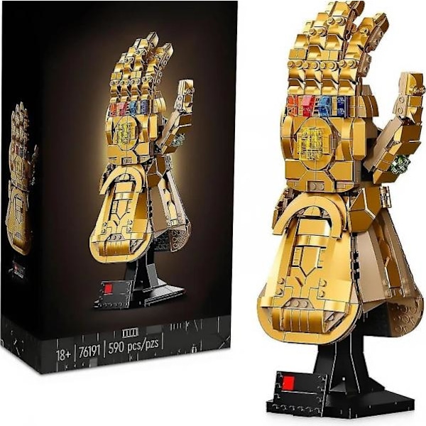 Marvel Infinity Gauntlet -setti Keräilyesine Thanos Käsine Infinity-kivillä, Rakennussarja, Avengers Lahjaidea Aikuisille Ja Teini-ikäisille Thanos Glove