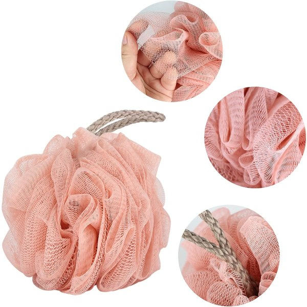 Badeluffasvampe Loofa 50g net 4 ensfarvede