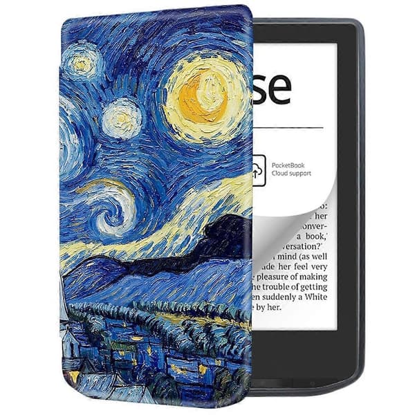 Läderfodral för PocketBook Verse Pro E-läsare med automatisk sömn/väckningsfunktion