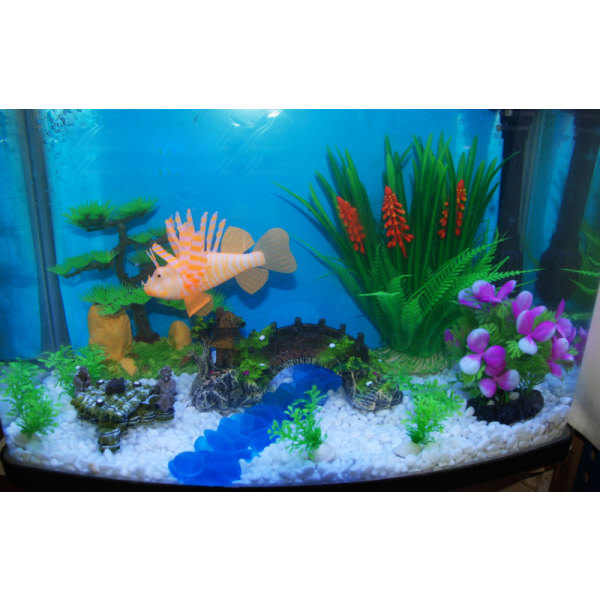 Akvariumdekorasjon planter, landskapsplanter prydharpiksbro for akvarium akvariumdekorasjon CDQ