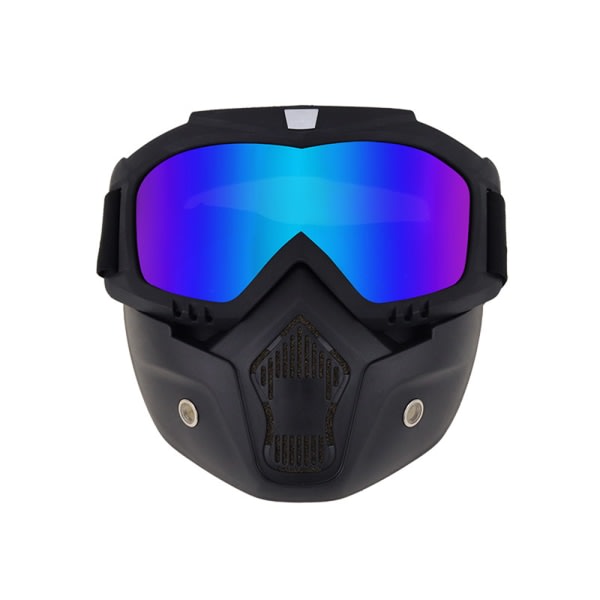 CDQ Paintball-maske mot tåke, luftpistoldeksel og beskyttelsesglass er vertikal svart rammefarge