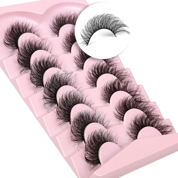 Lösögonfransar Cat Eye Lashes Natural Look Fransar Set Pack 3D