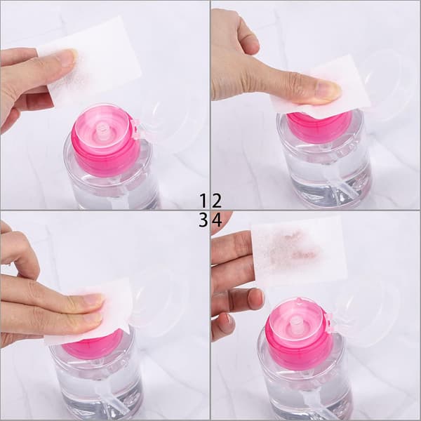 3-pak neglelakfjernerpumper - Tomme dispenserflasker - 150 ml - Make-up & neglepleje - Hot Pink