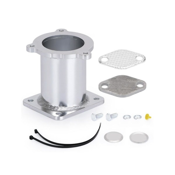 Aluminium EGR-fjerningsett Blanking Bypass for 5-serien E60 E61 E61n 520i 525d 530d 535d Fjern Kit V Sølv none