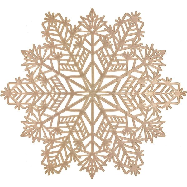 Christmas Snowflake bordunderlag med 4 vaskebare 15"