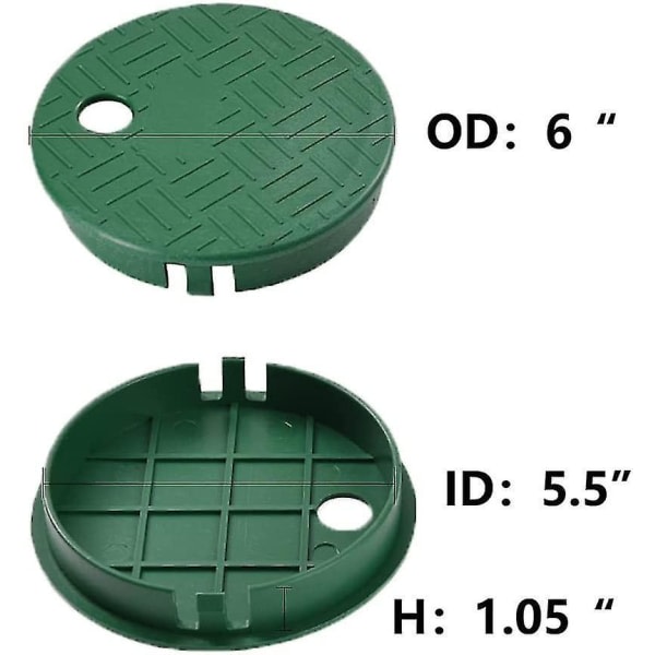 CDQ 6-tommers deksel for ventilboks (sett med 2)