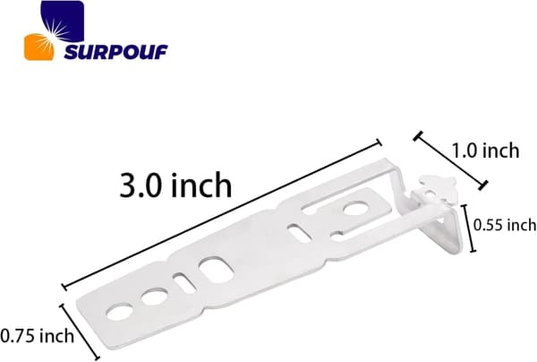 Diskmaskinsmonteringsfäste 4-pack WD01X27759 Reservdelar för GE Hotpoint Diskmaskiner Silver