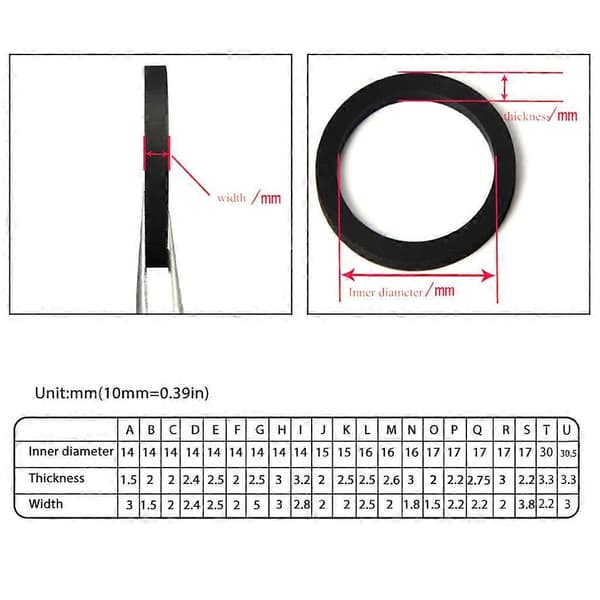 1,5-3 mm tykkelse bredde transmissionsgummibælte til Walkman Repeater 15-2,5-2 mm_tfrf