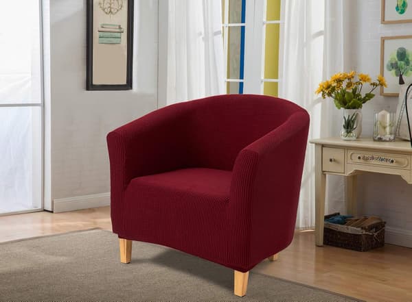 Chesterfield lænestol betræk, Jacquard stretch stretch badekar_tfrf