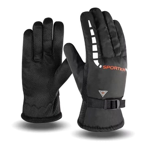 Vinterhandskar Touch Cold Waterproof Motorcykel Cykel Handskar Ut Red ONESIZE