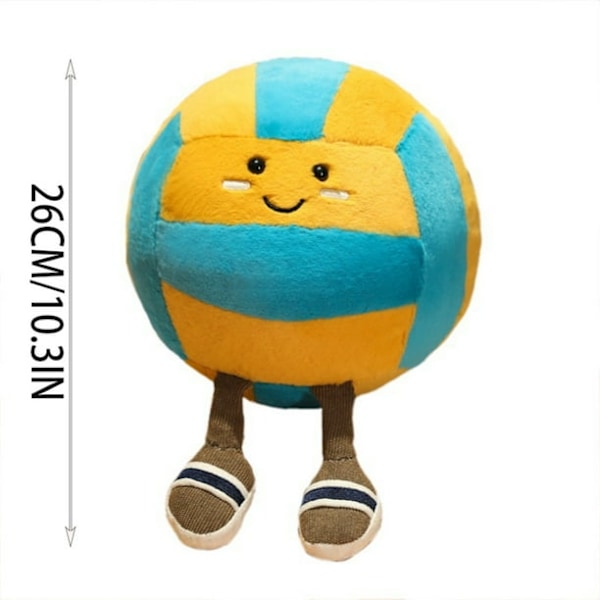 Højkvalitets JELLYCAT Sport Beach Volley Plys, Kæledyr, 26 cm Søde Amuseables Sport Beach Volley Plyslegetøj