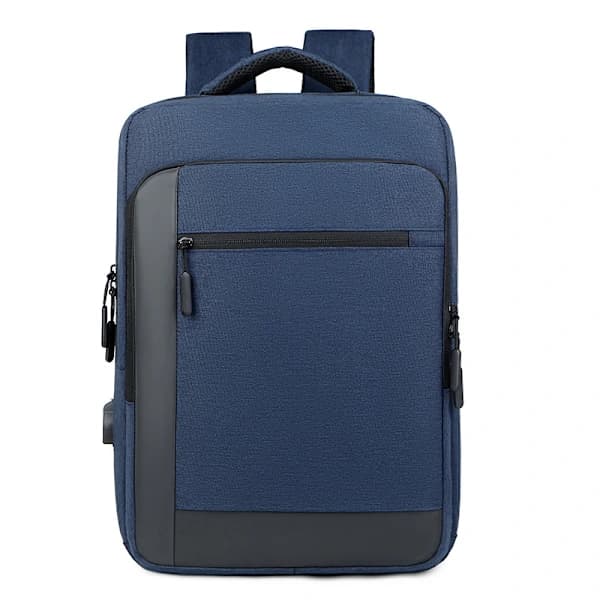 New Simple Shoulder Bag, Double Shoulder Bag for Tablet, Inner Pocket, Computer Bag, USB Charging, Large Capacity Grey 15 inch grey 15 inch