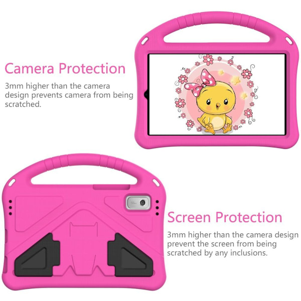 SKALO Lenovo Tab M9 Barneskall med håndtak og stativ - Rosa Pink Rosa