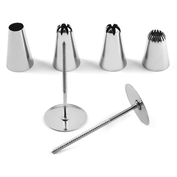 52 st Spritsmunstycken Set Rostfritt Stål Frosting Tips Tårta 52 pcs