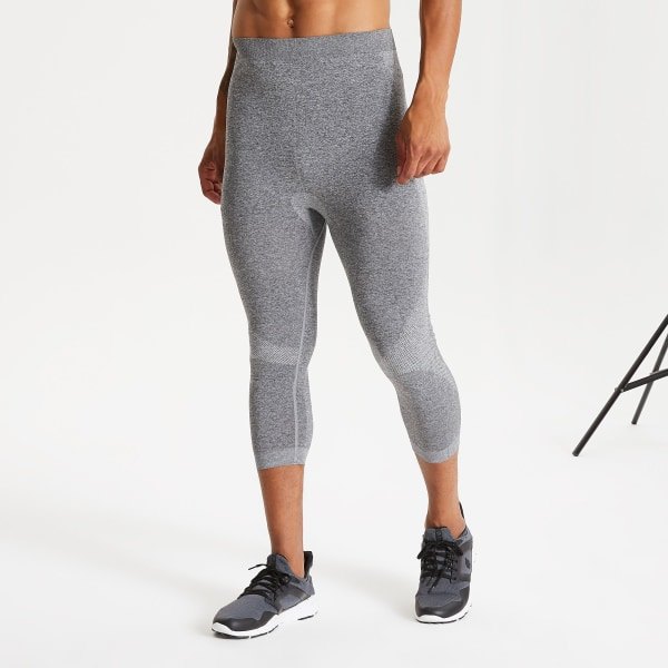Dare 2B Mens In The Zone 3/4 Base Layer Leggings XL-XXS Charcoa Charcoal Grey Marl XL-XXS zdq
