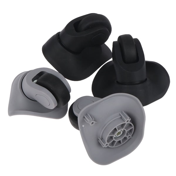 1 par A08 reservehjul med svingbare, støjsvage dobbelthjul 4（small gray）