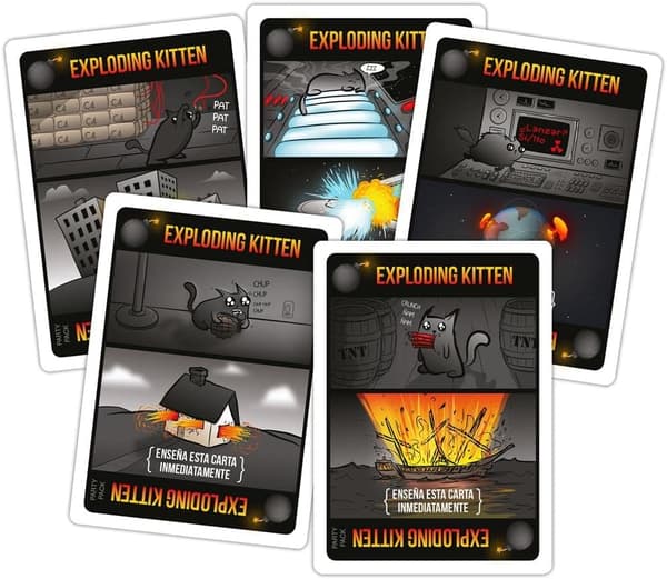 Exploding Kittens Party Pack -lautapeli espanjaksi, EKIEK04ES, 2–10 pelaajaa-tfrf