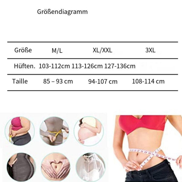 Bantningsbälte för kvinnor - Midjetränare - Shapewear - Magekontroll - Body Shaper - Shorts