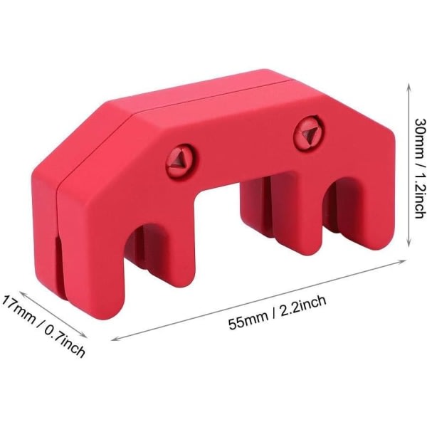CDQ Fiolinlyddemper, klemme Profesjonell fiolindemper i gummi for tilbehør til fiolinmusikinstrumenter