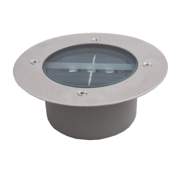 CDQ Utomhussolljus, 4-pakning 3 LED-spotter (rund, kallvit)