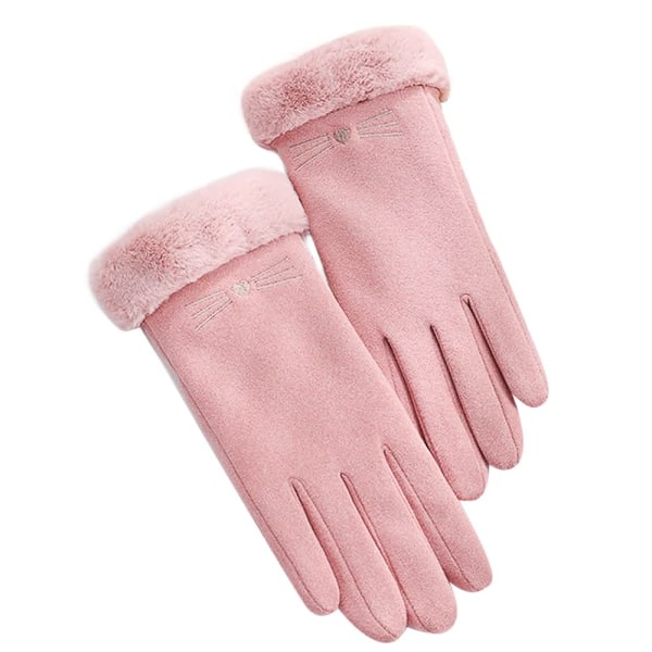 Vinterhandskar for kvinder, pekskærm Cashmere Snow Handskar