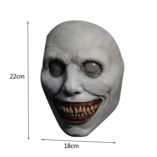 Skremmende Halloween-maske smilende demoner skrekk ansiktsmasker den onde cosplay rekvisita zdq