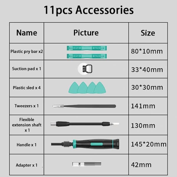 152-in-1 Precision Screwdriver Set PC Phone Laptop Tablet DIY Repair Tool Kit Red Red