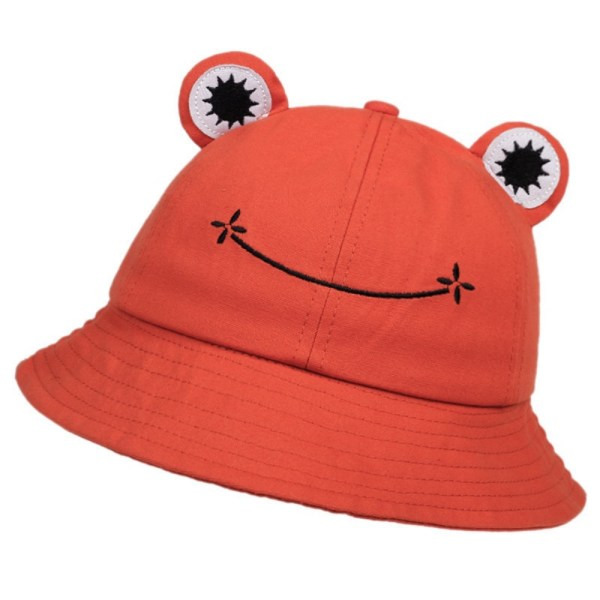 Barn-F?r?ldrar Groda Bucket Hat F?r Kvinnor Sommar H?st Vanlig Fem Red Aldult