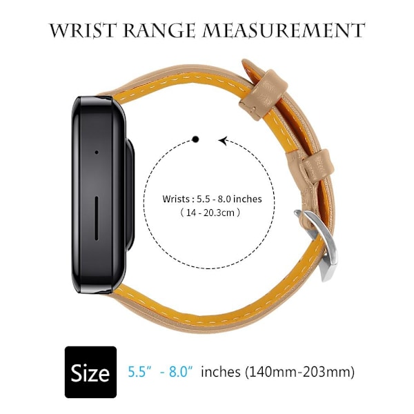 SKALO Läderarmband för Garmin Venu 2S - Flera färger Beige Beige