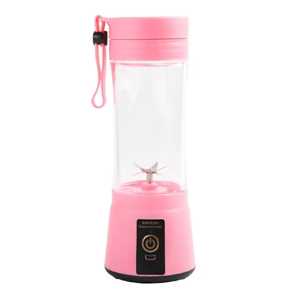 Bærbar frugtjuiceblender sommer personlig elektrisk mini flaske hjem USB 6 blade juicer kop maskine til køkken Pink Other