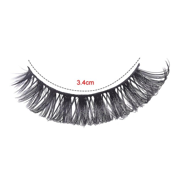 10 par tjocka ögonfransar Natural Wispy Fluffy 3D Fake Eyelashes Russian Strip Lashes10 Pairs002