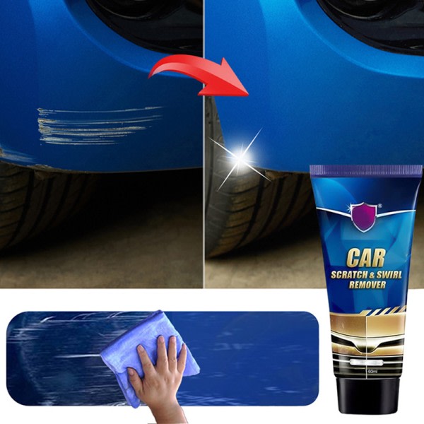 Bil Anti Scratch Swirl Remover Reparationsverktyg Reparation Polering 15ml+wipe