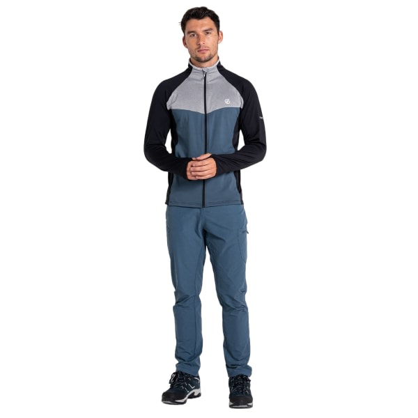 Dare 2B Miesten alusta Core Stretch Full Zip Midlayer XL Svart Black/Ash/Orion Grey XL zdq