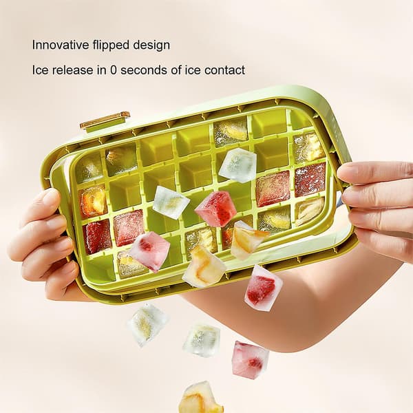 High Quality Food Grade Ice Cube Tray with Lid, Ice Box, Ice Mold