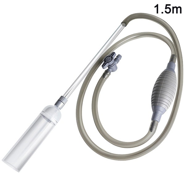 1,5 m Lättanvänd Aquarium Clean Fish Tank Vakuum Siphon Pump