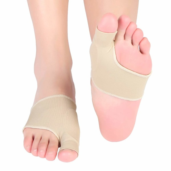 Hallux valgus ortos, stortåbeskytter og separator, tåkorrigerer til hallux valgus, hammertå, knyst, smertelindring - 1 par