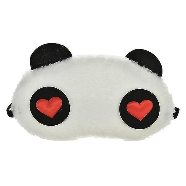 Søt panda ögonmaske plysch sömn ögonmaske, skuggande ögonmaske