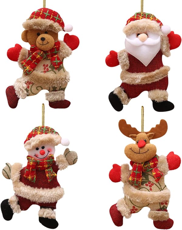 *Juletrepynt liten dukke dansende gammel mann snømann dee*_tfrf