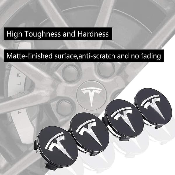 För Tesla Hjulnav Kåpa Kit Centrumkåpa Set Hjulmutter Kåpa Centrum Modifierings Kåpa För Model Y Model 3 Model S Model X - Perfet_tfrf