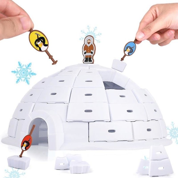Penguin Snow House Förälder-barn Interactives Vuxenpedagogisk leksak Brädspel Nytt null ingen