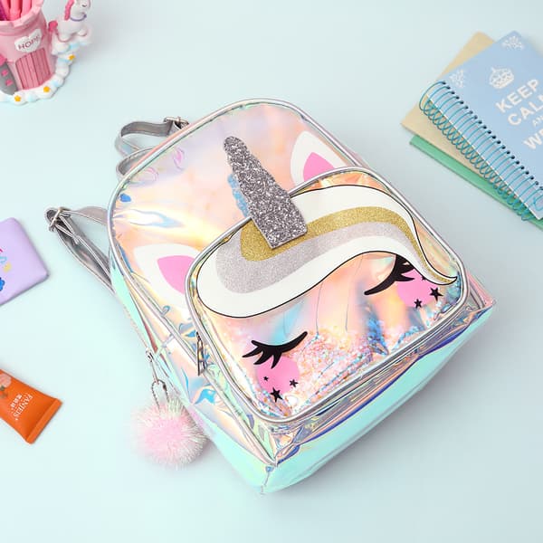 Dröm Laser Unicorn Ryggsäck TPU Transparent Kortväska Barn