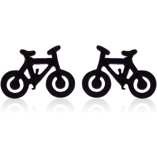 Heyone rostfritt stål 4 färger Tiny Bike Bicycle Stud örhängen för flickor